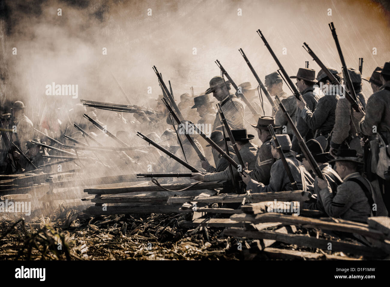 American Civil War Reenactment Stock Photo Alamy