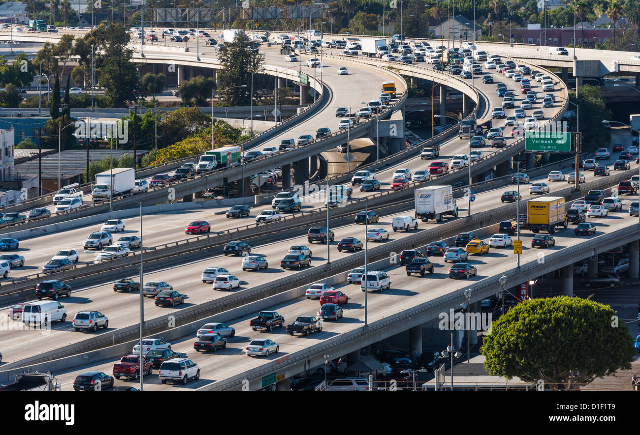 Los Angeles Traffic Jam High Resolution Stock Photography and Images