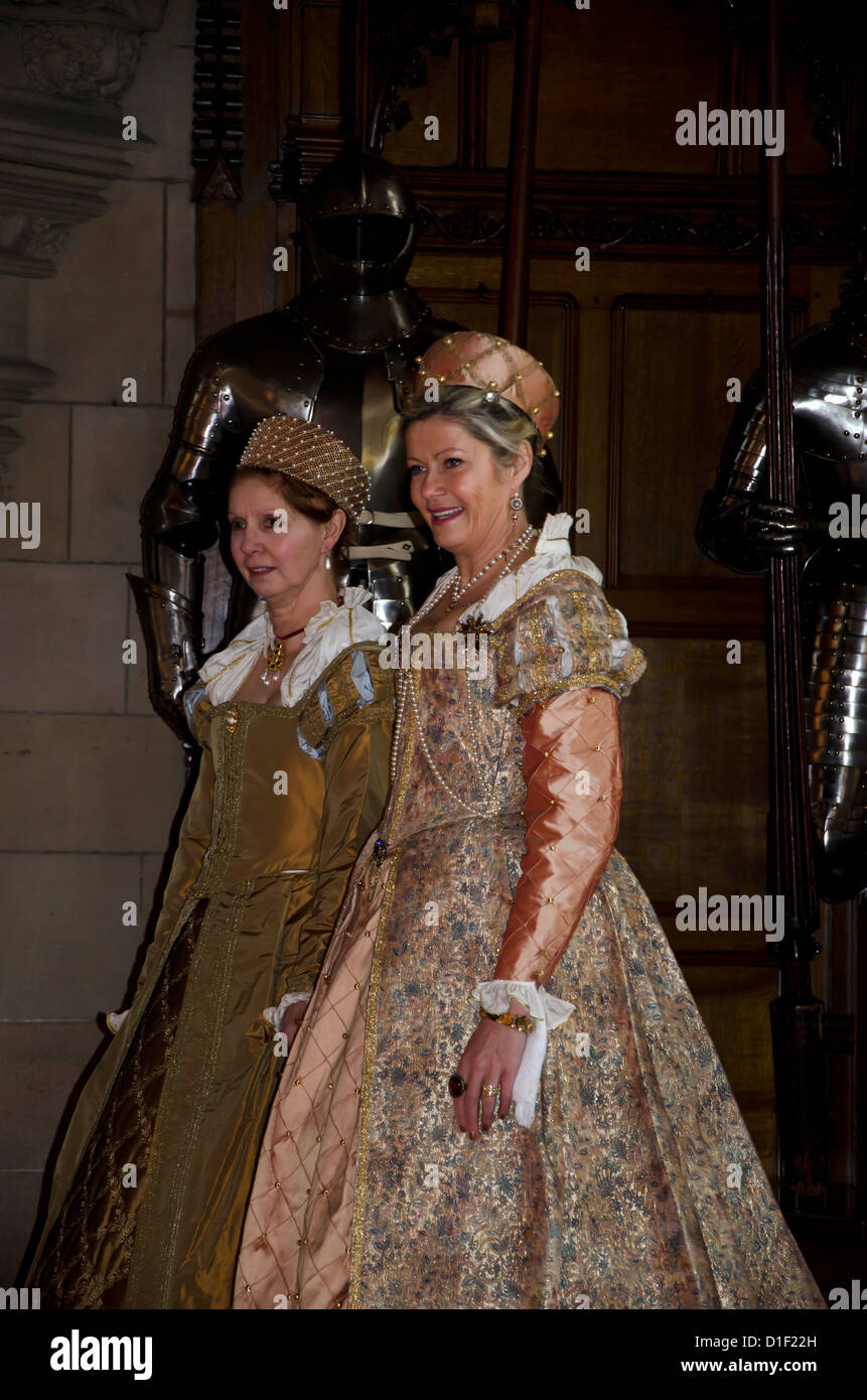 Members of the Renaissance dance group "Danse Ecosse" performing in the