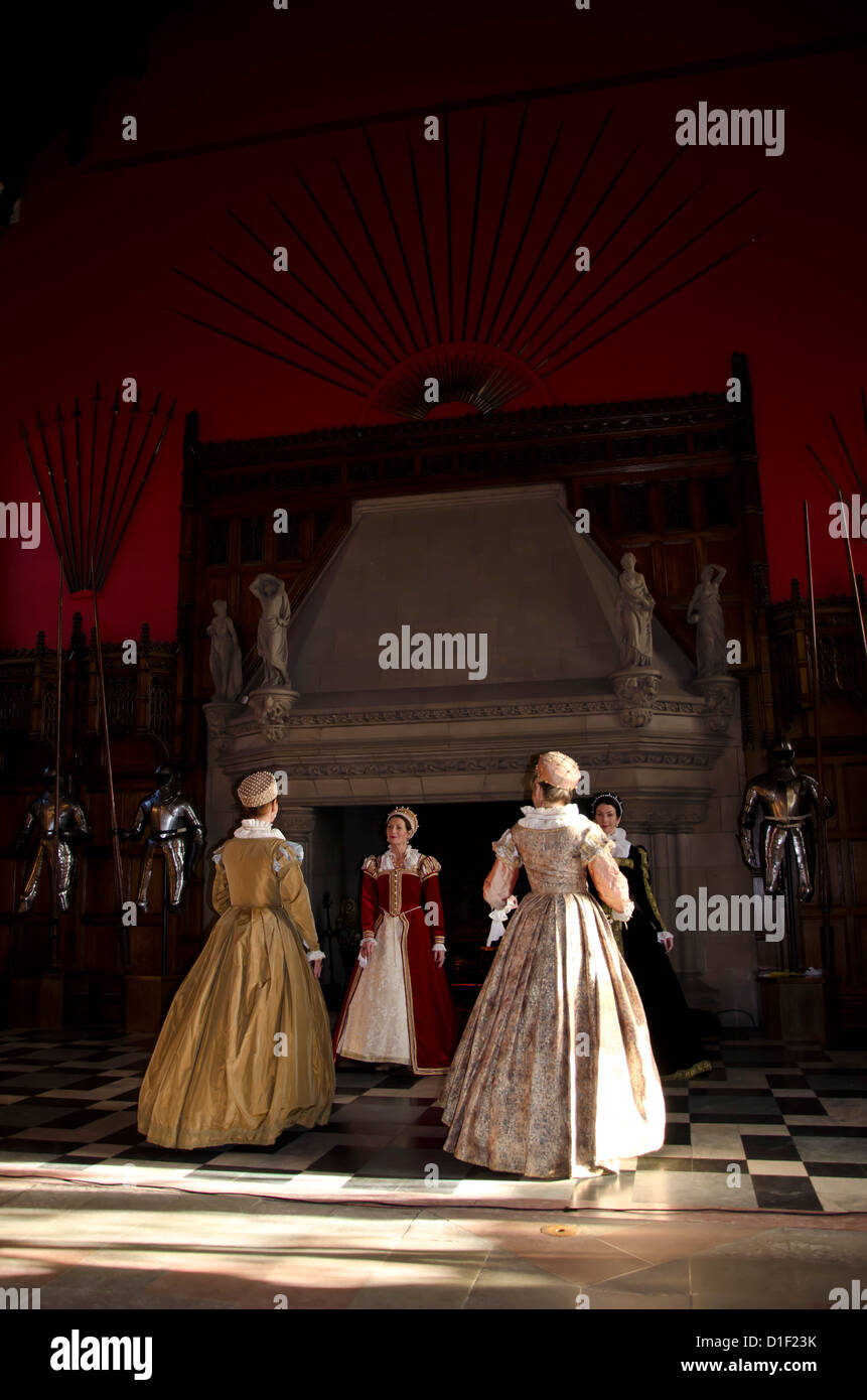 Members of the Renaissance dance group "Danse Ecosse" performing in the