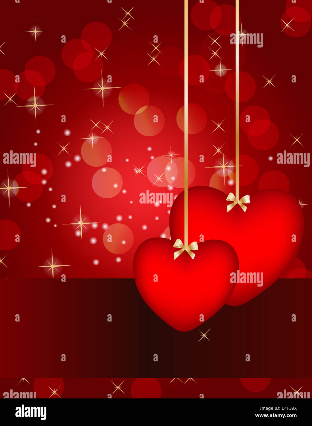 Valentines day card, vector illustration Stock Photo - Alamy
