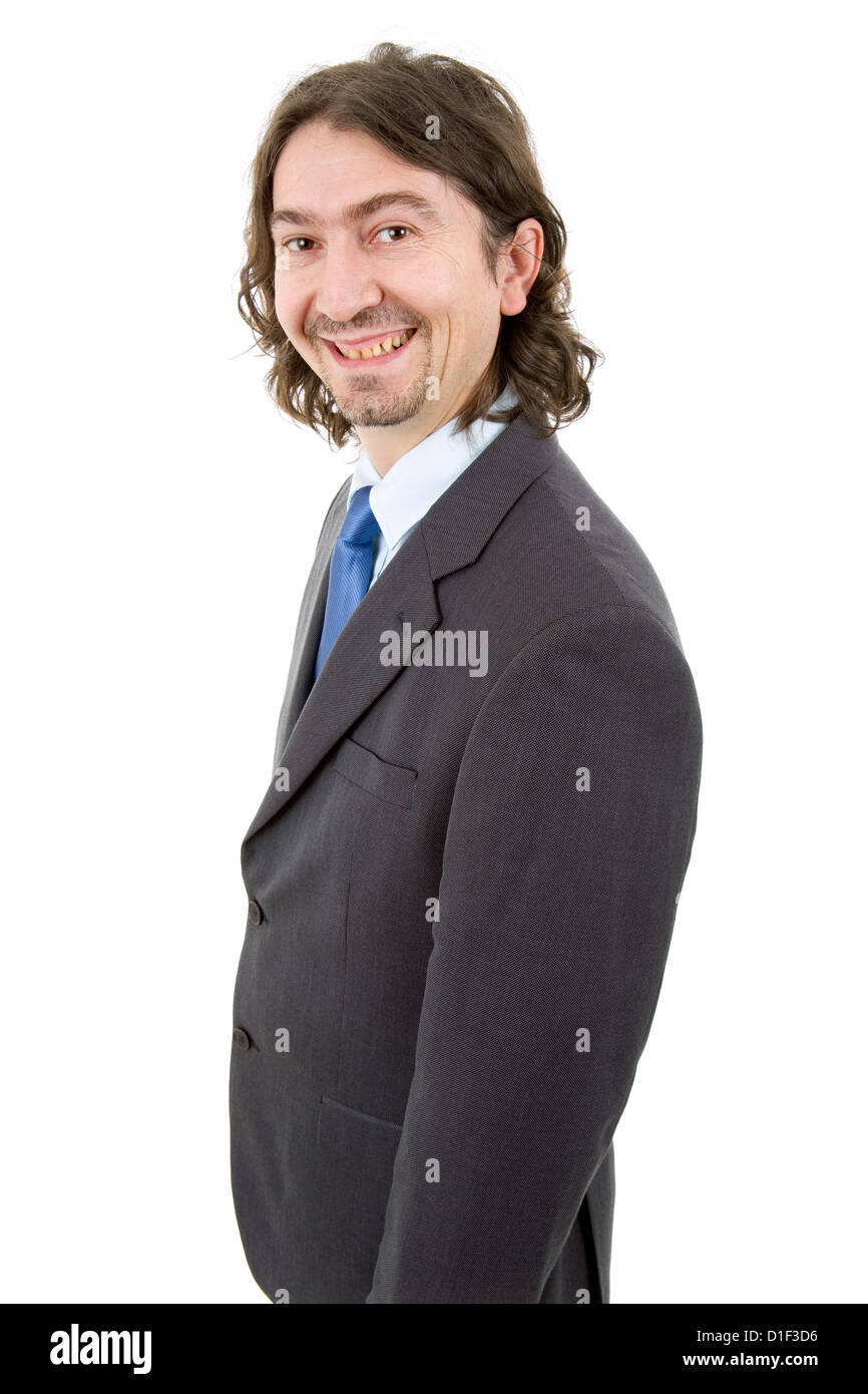 young business man portrait isolated on white Stock Photo - Alamy