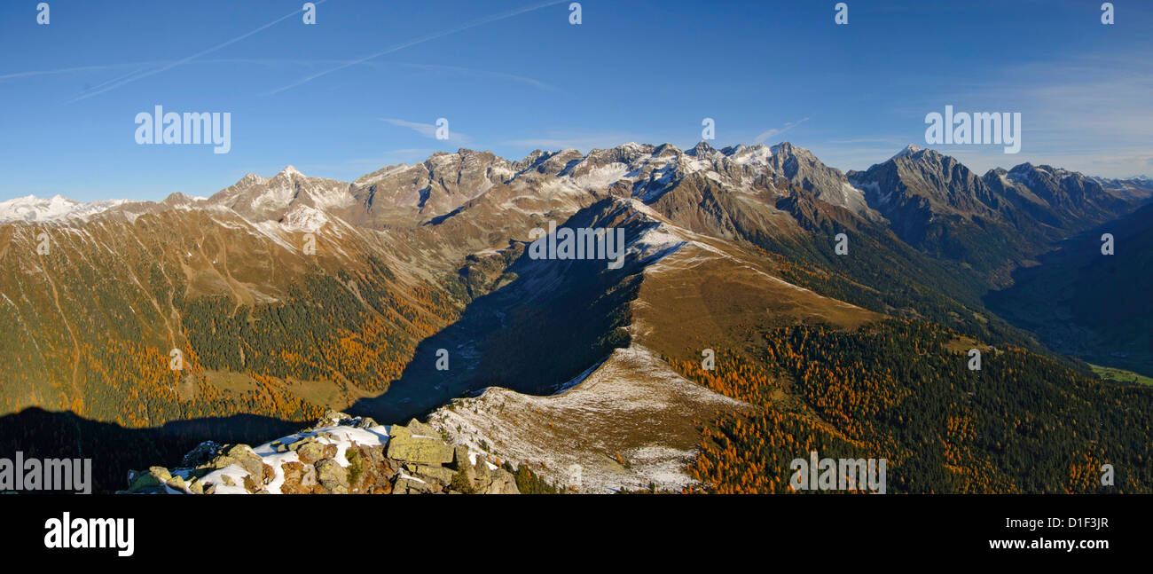 Mountainscape in the Rieserferner-Ahrn Nature Park, South Tyrol, Italy Stock Photo