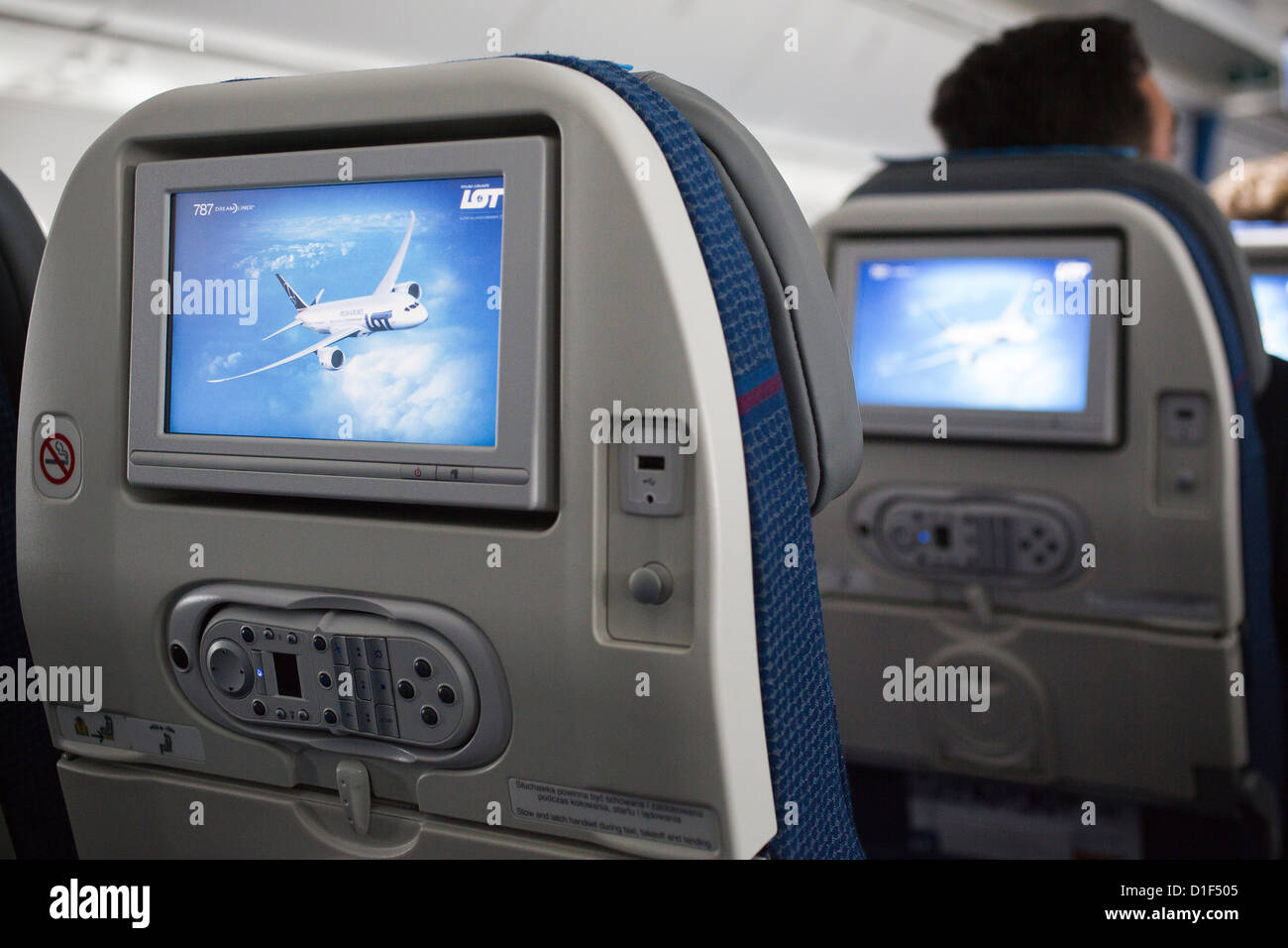 interior, Boeing 787 Dreamliner Stock Photo - Alamy