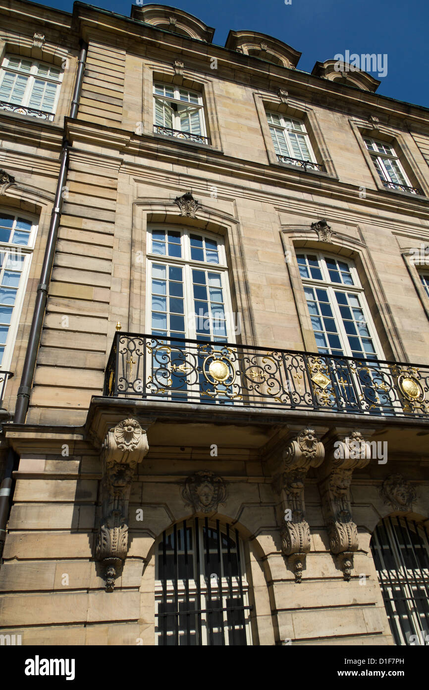 Typical exterior Facade in the old Town of Strasbourg, France Stock ...