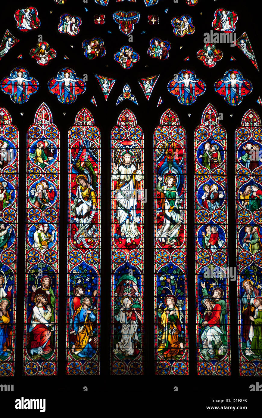 Stained Glass Window St Paul S Church Melbourne Australia Stock Photo Alamy