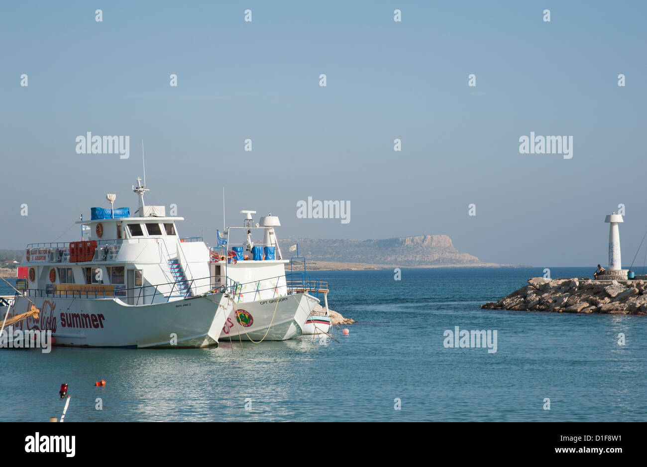Cyprus sea boats hi-res stock photography and images - Alamy