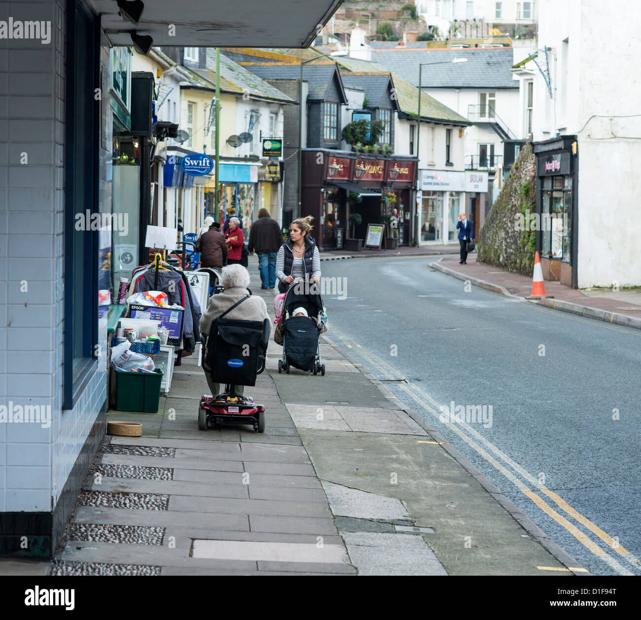 Brixham town centre hires stock photography and images Alamy
