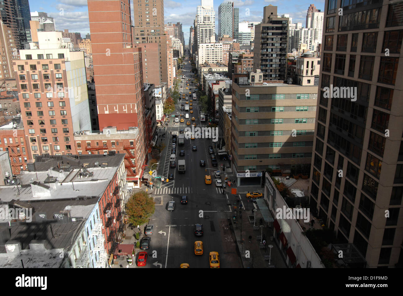 York Ave from above, New York City, USA Stock Photo Alamy