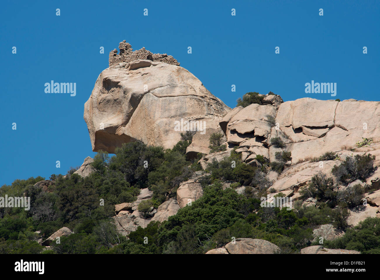 The Lion of Roccapina in the Gulf of Roccapina in the Sartenais region of southwest Corsica, France, Mediterranean Stock Photo