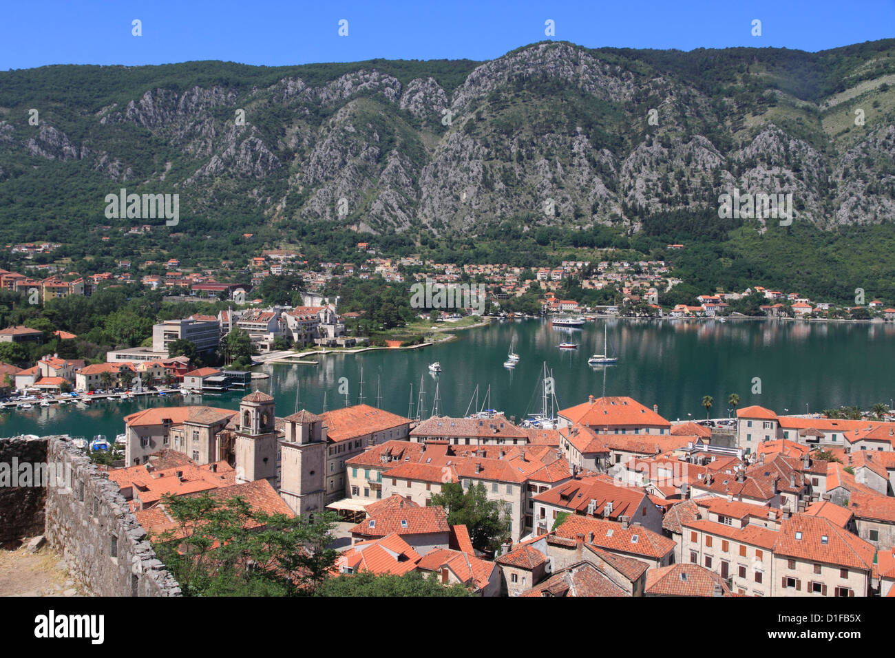 Kotor Old Town Unesco World Heritage Site Montenegro Europe Stock