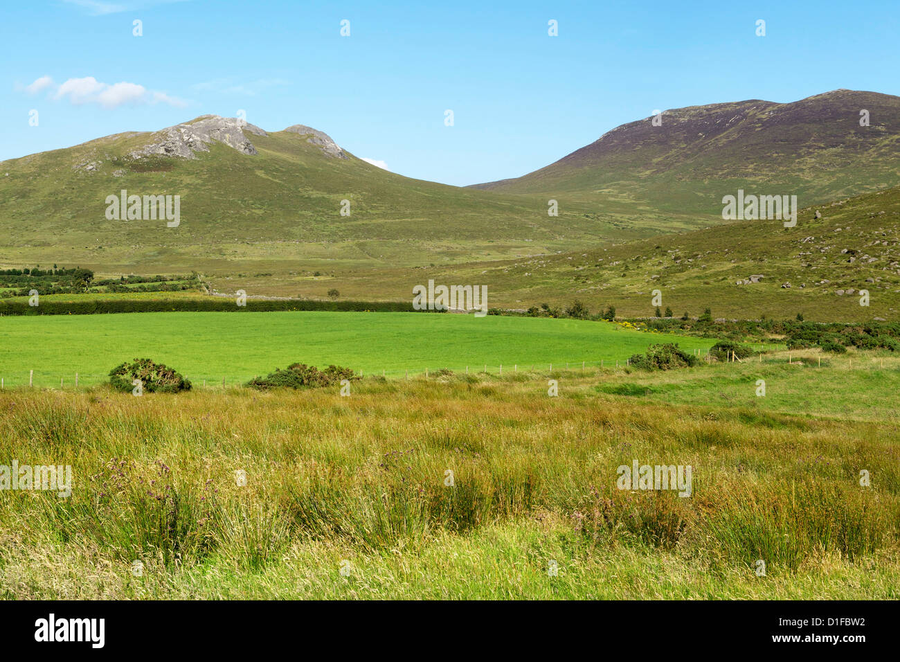 Eagle Mountain and Shanlieve, Mourne Mountains, County Down, Ulster, Northern Ireland, United Kingdom, Europe Stock Photo