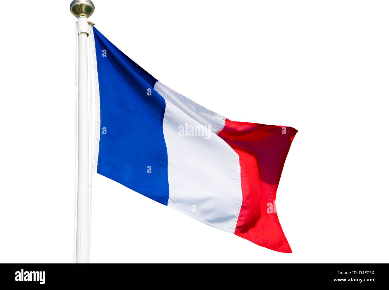 French Tricolour Flag Stock Photo