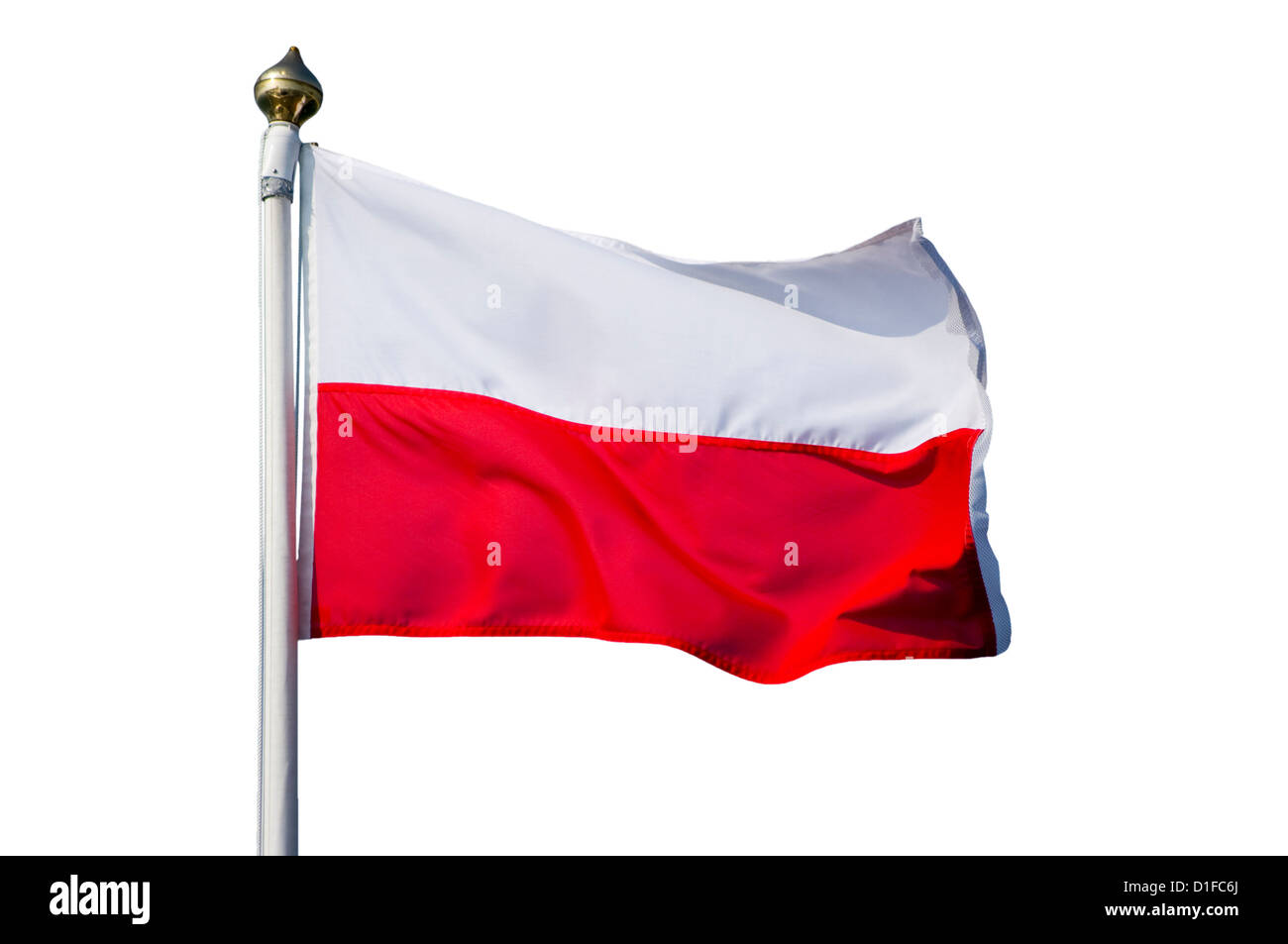 Polish Flag Stock Photo