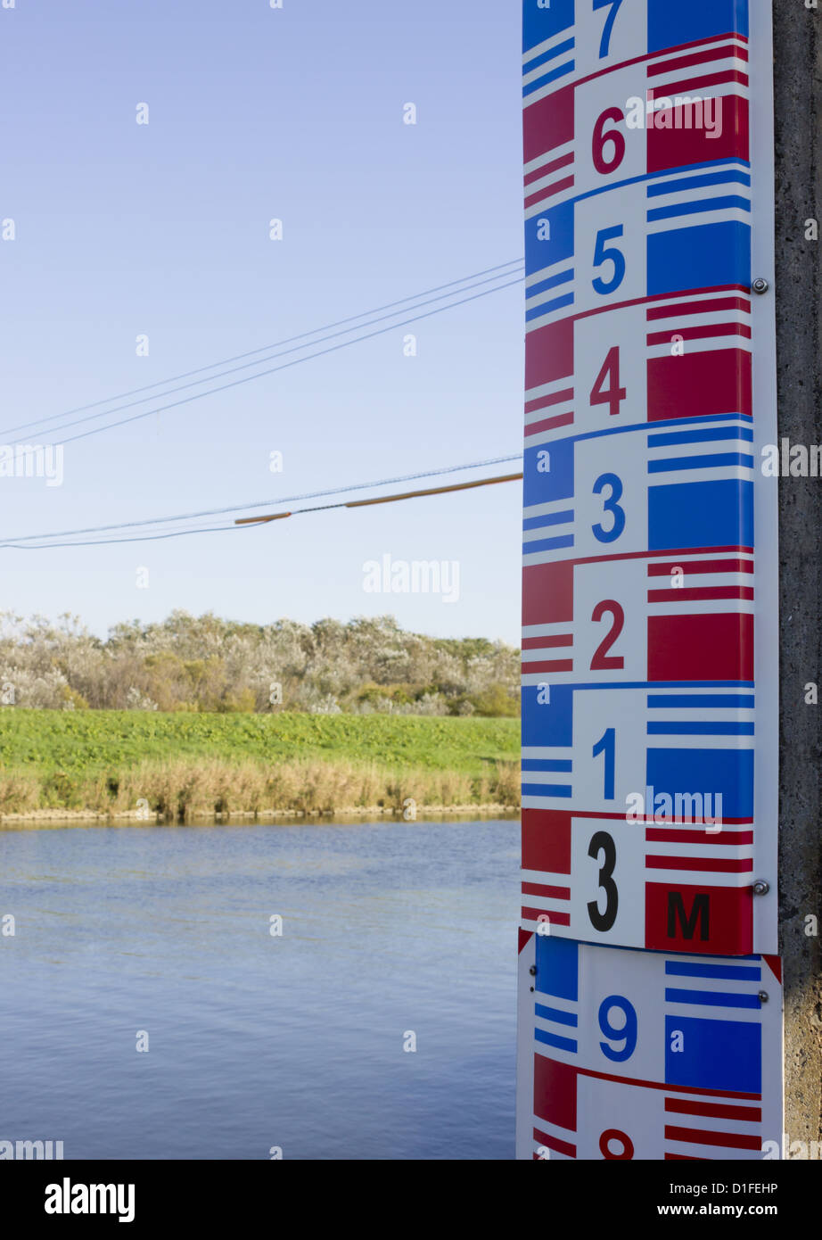 Water level ruler hi-res stock photography and images - Alamy