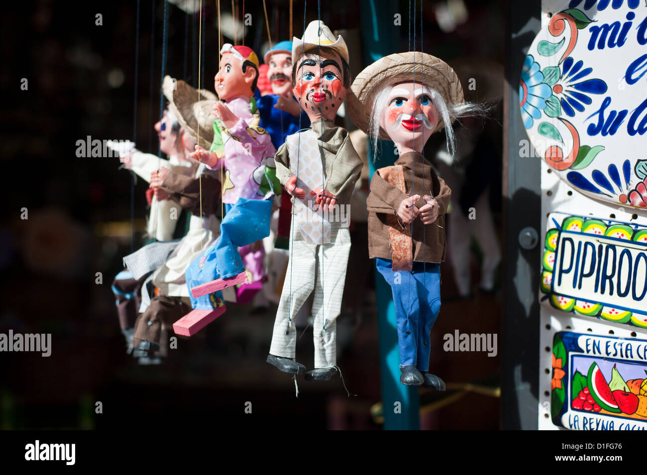 A set of puppets for sale Stock Photo