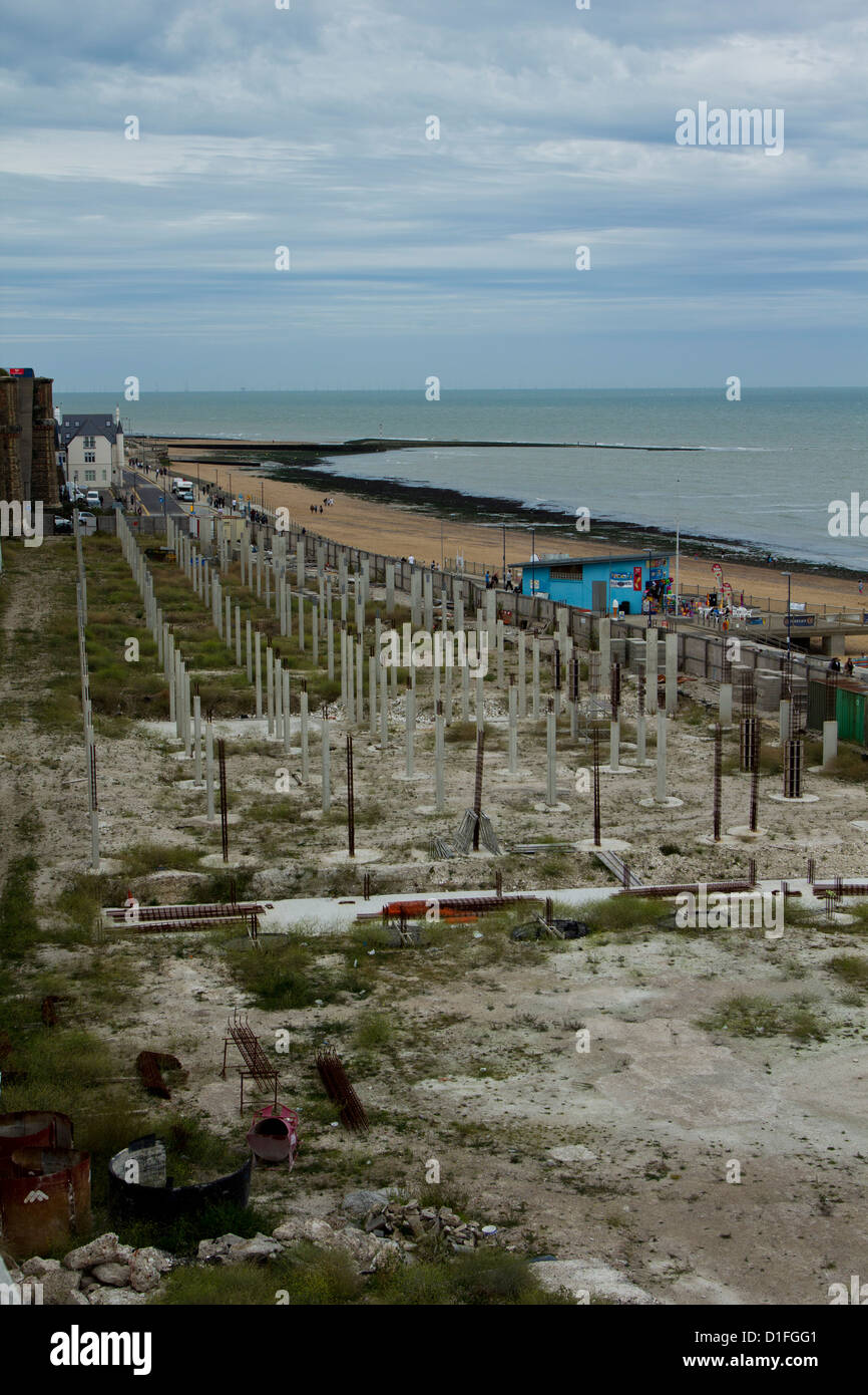 Ramsgate seafront,site of new development. Stock Photo