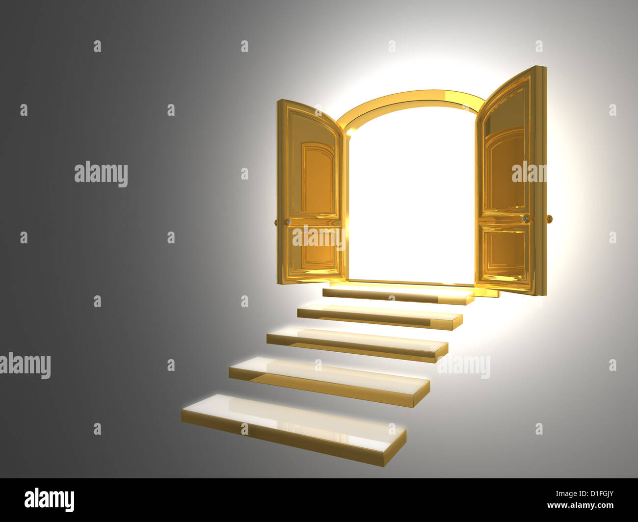 Golden steps to heaven hi-res stock photography and images - Alamy