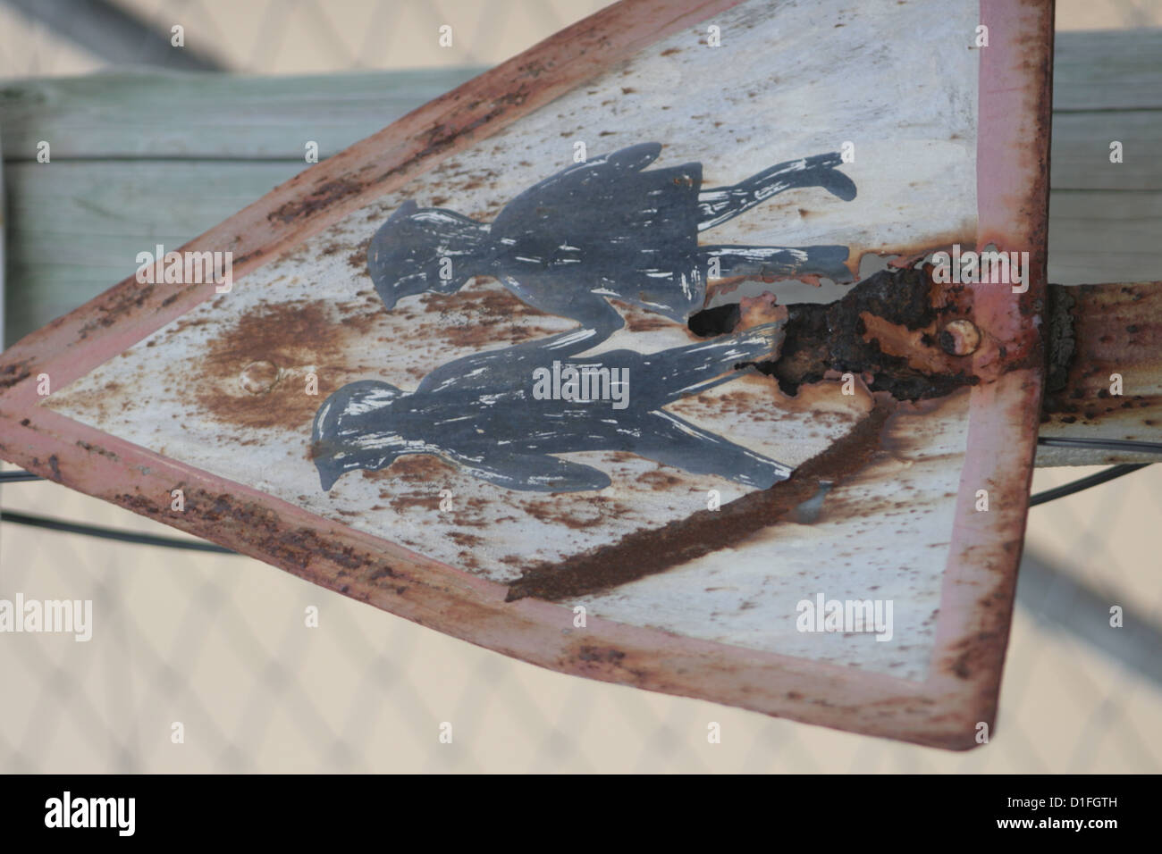 an old street indications Stock Photo