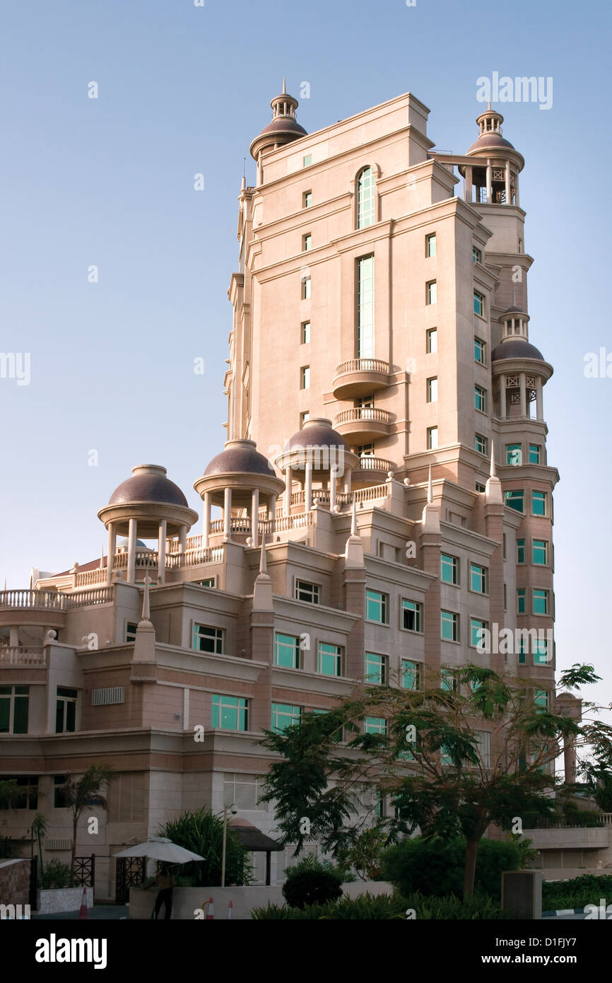 Modern residential house (Al Murooj Complex) in Dubai city Stock Photo