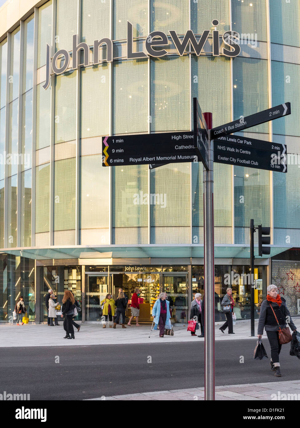 New John Lewis store in Exeter High Street, Devon, England Stock Photo