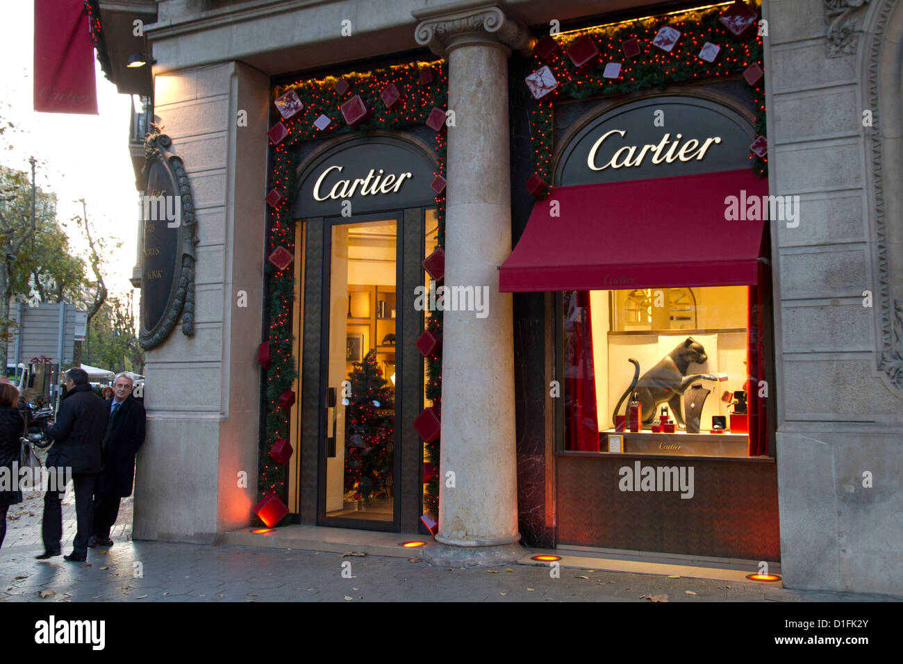 Cartier store shop Barcelona Spain 