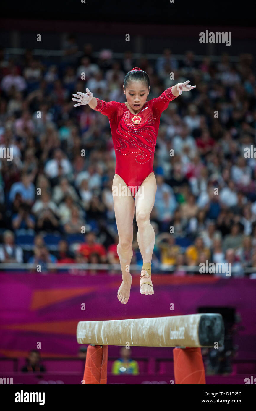 Sui Lu (CHN) winner of the silver medal in the Women's Balance Beam