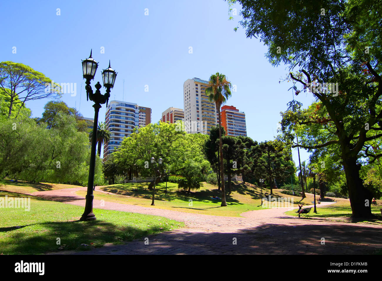 The Plaza Barrancas de Belgrano in Buenos Aires, Argentina. Stock Photo