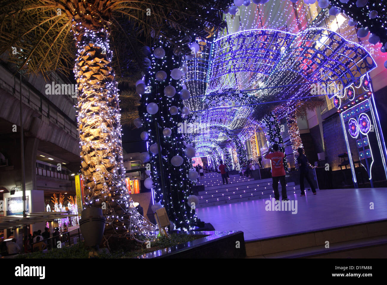 Christmas new year 2013 light displays , at Siam Paragon , Bangkok