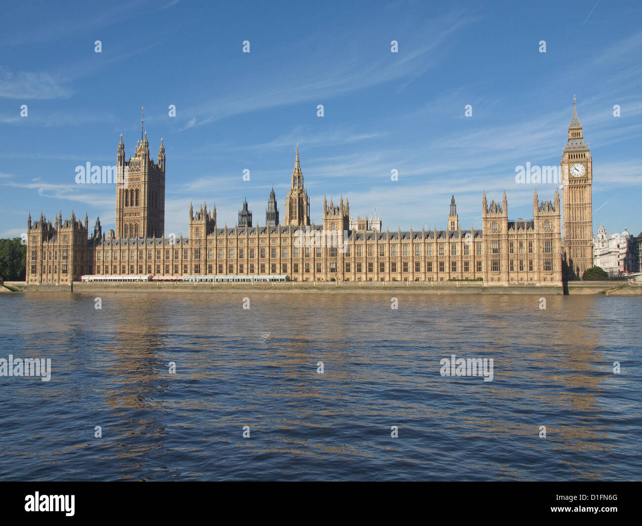 Houses of Parliament, Westminster Palace, London, UK Stock Photo