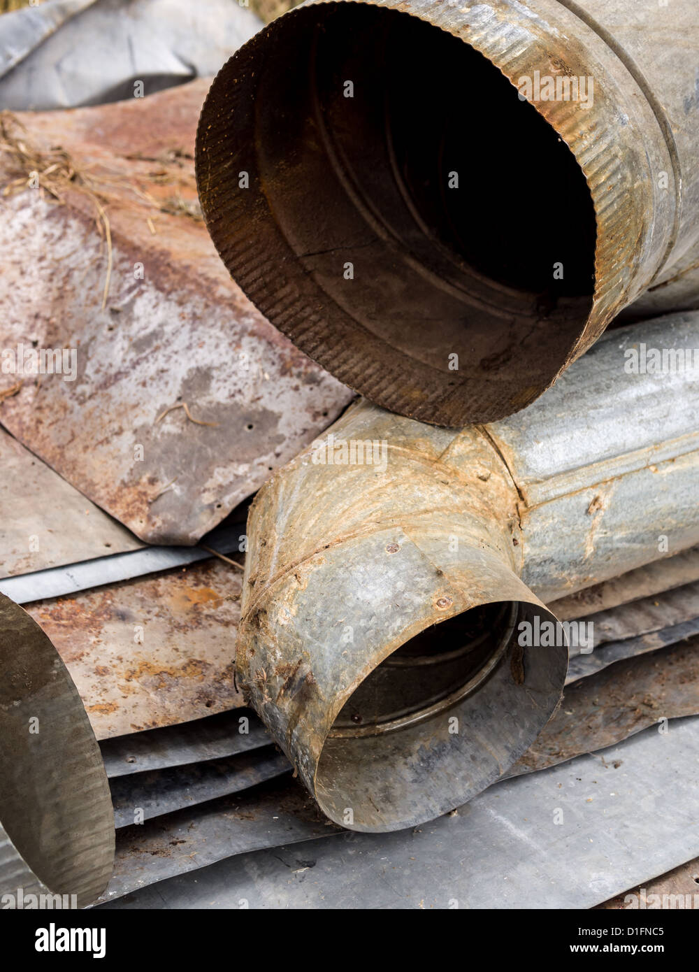 Metal pipes for recycling hires stock photography and images Alamy