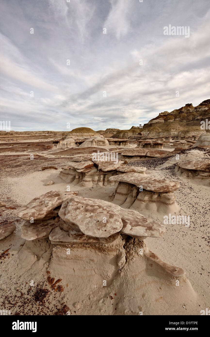 Badlands, San Juan Basin, New Mexico, United States of America, North America Stock Photo