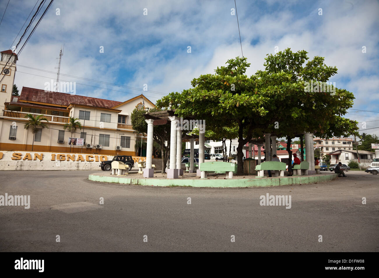 Town Centre of San Ignacio, Belize Stock Photo Alamy