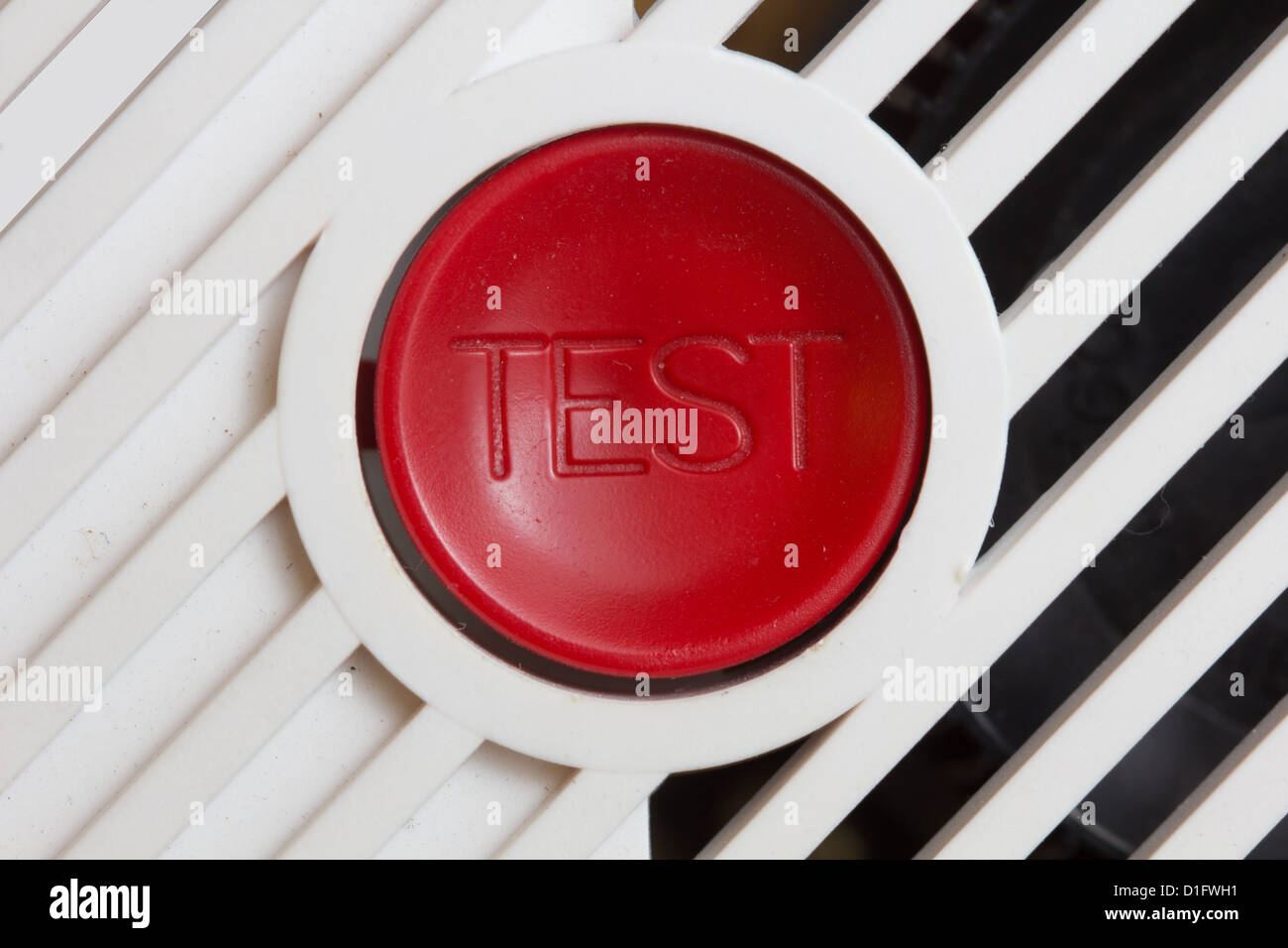 Fire alarm test button Stock Photo - Alamy
