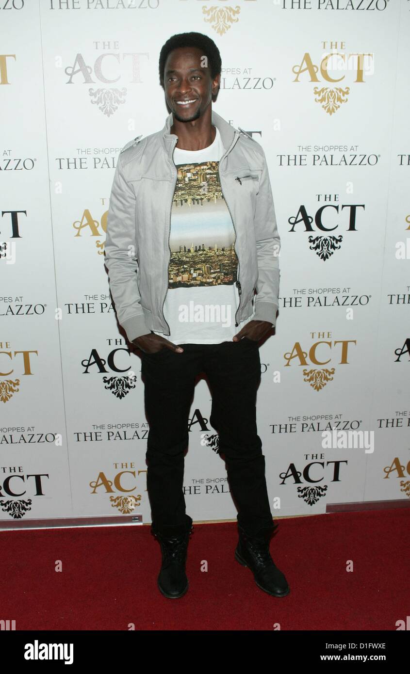 Edi Gathegi at arrivals for Bootsy Bellows VIP Party Hosted by The ACT, The Shoppes at The Palazzo, Las Vegas, NV December 19, 2012. Photo By: James Atoa/Everett Collection Stock Photo