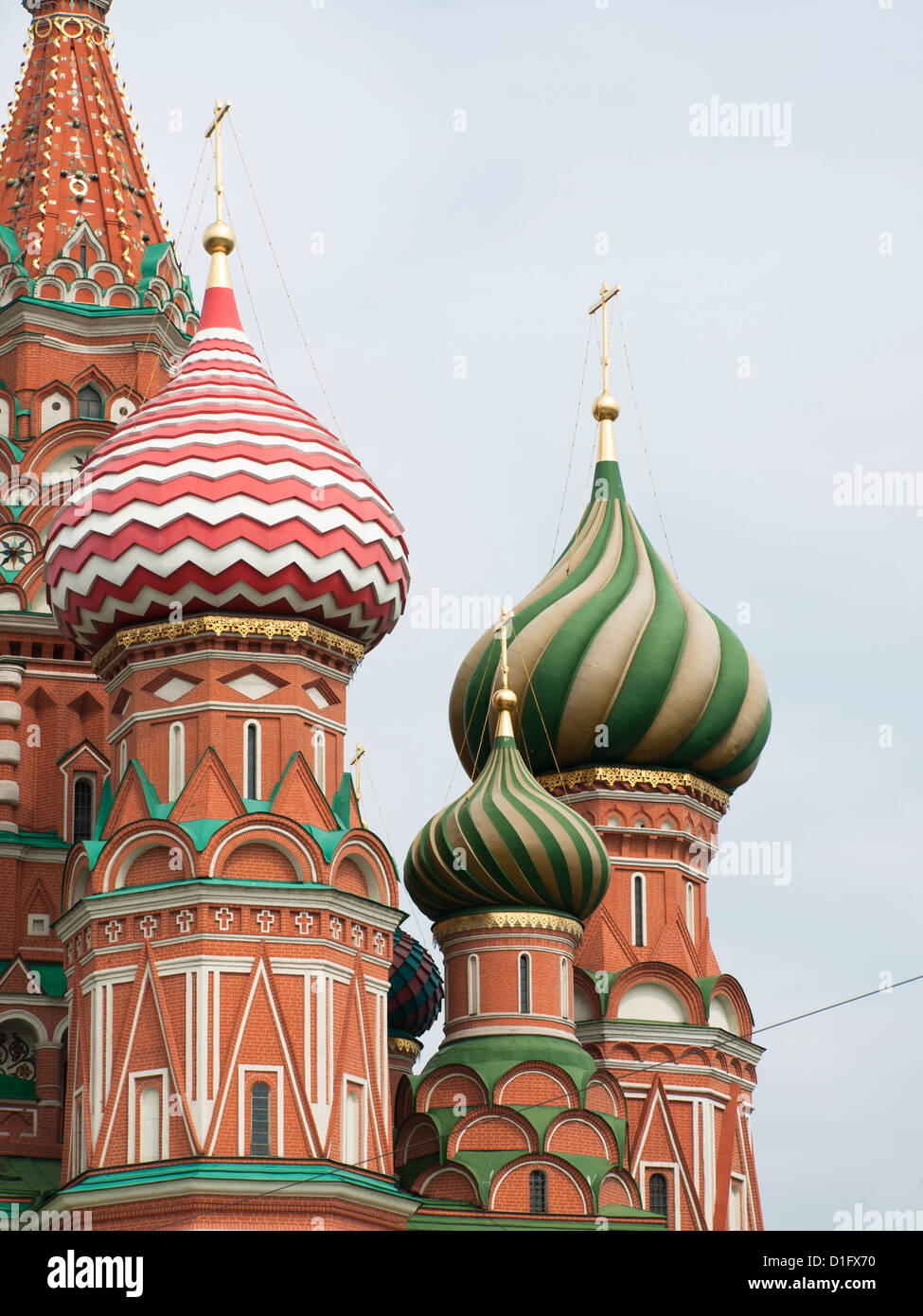 St. Basil's Cathedral Moscow Russia detail Stock Photo