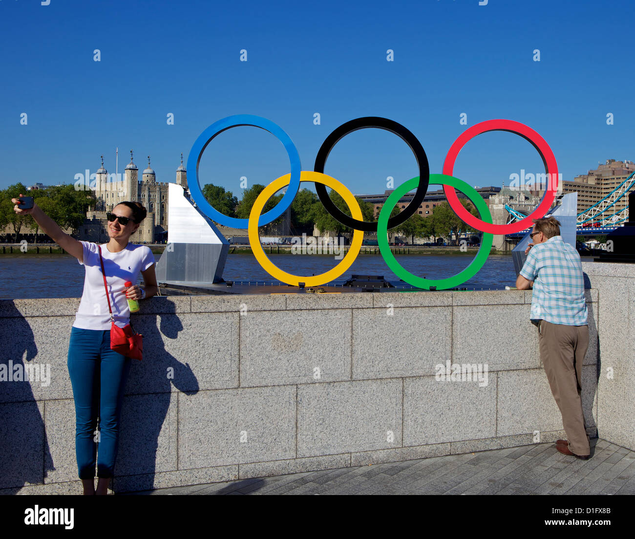 Olympic rings flag hires stock photography and images Alamy
