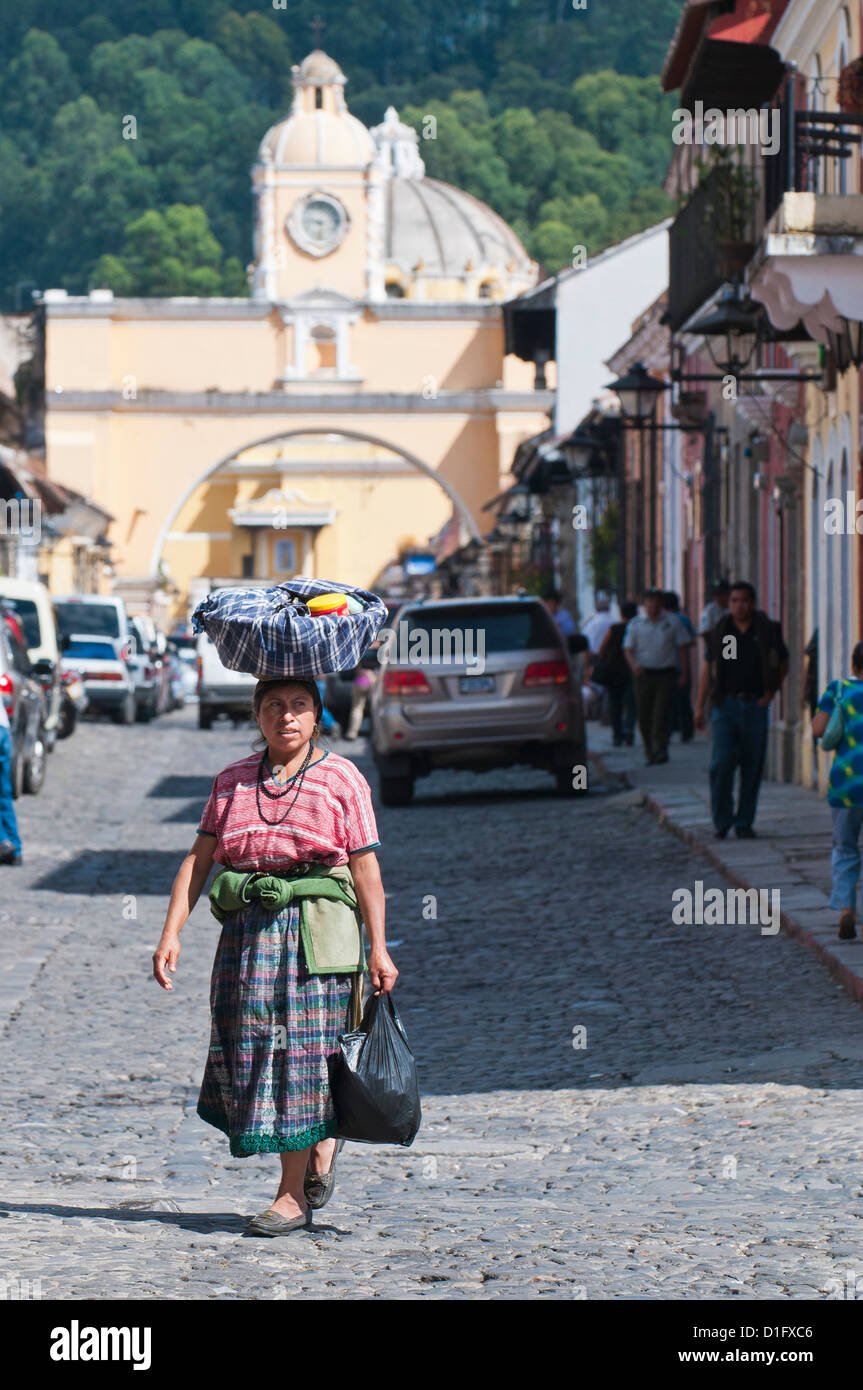 Downtown, Antigua, UNESCO World Heritage Site, Guatemala, Central America Stock Photo Alamy