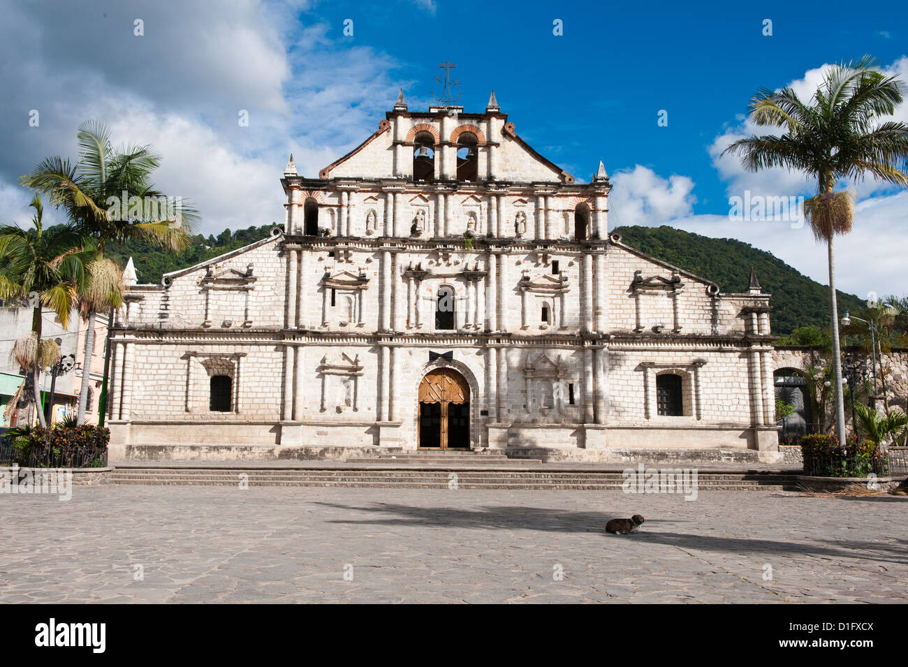 Cathedral in San Juan la Laguna, Guatemala, Central America Stock Photo