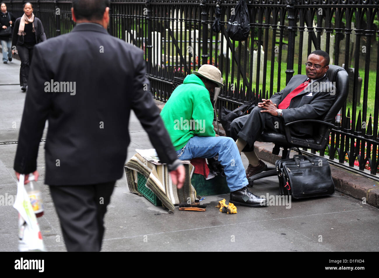 Shoe Shine New York City High Resolution Stock Photography and Images