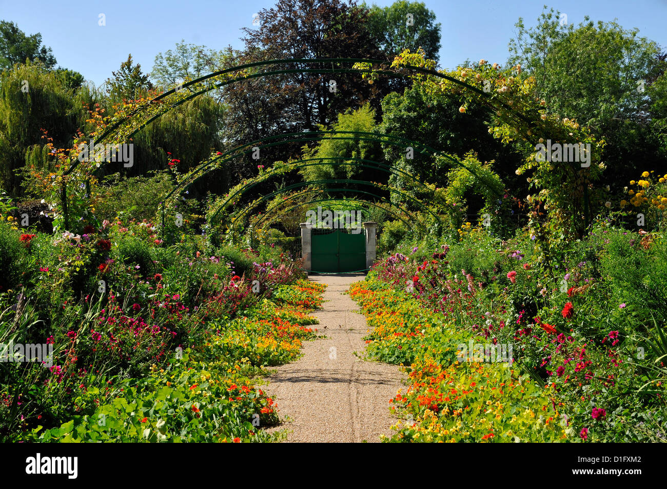Claude Monet's garden in Giverny, France Stock Photo