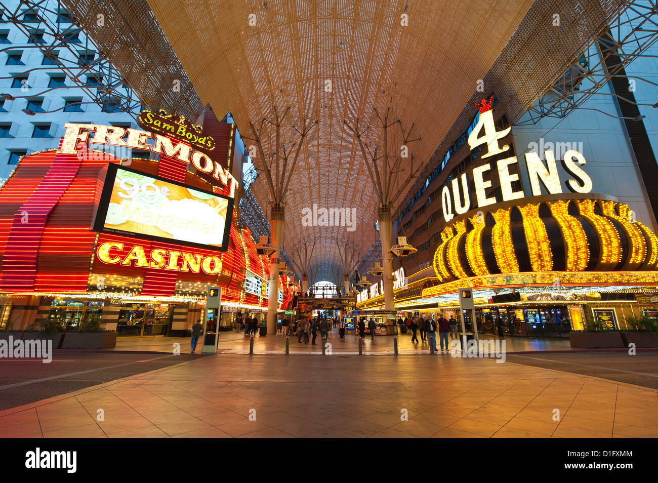 Fremont Street Experience, Las Vegas, Nevada, United States of America, North America Stock Photo