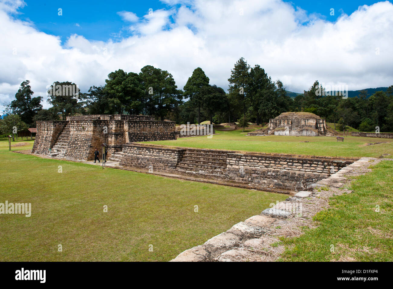 The ruins of Iximche near Tecpan, Guatemala, Central America Stock Photo