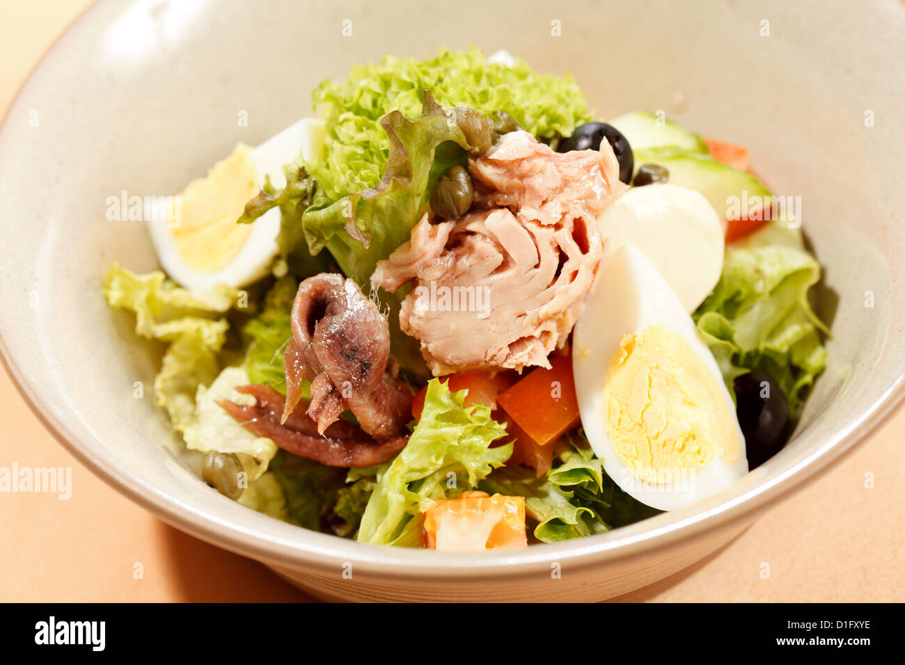 salad with tuna Stock Photo - Alamy
