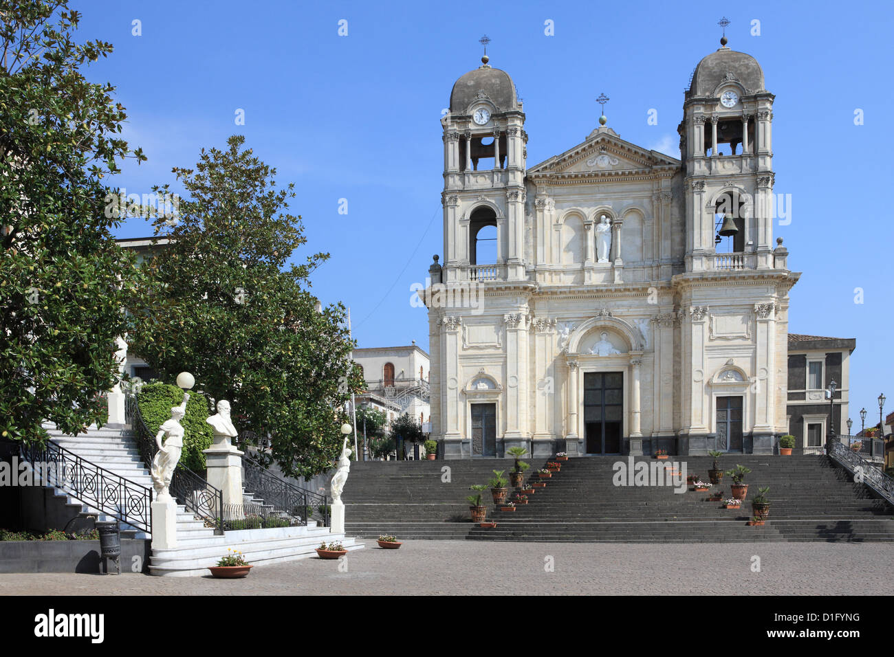 Duomo, Zafferana Etnea, Sicily, Italy, Europe Stock Photo