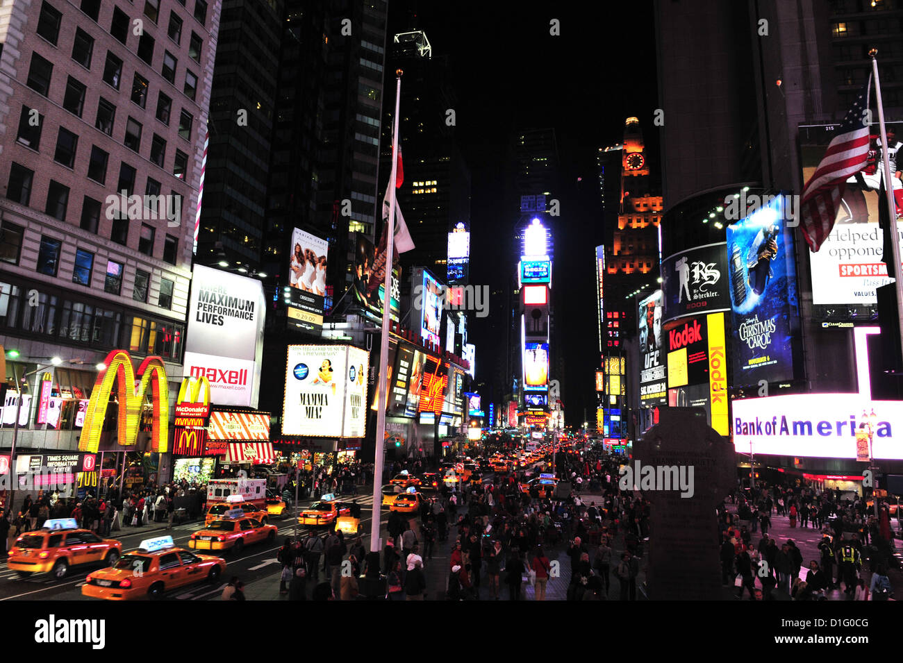 Time Square The Major Center Of The World S Entertainment Industry Stock Photo Alamy