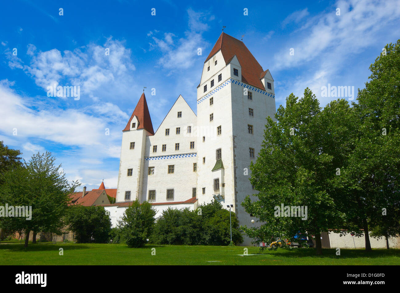 Ingolstadt, New Castle , Neues Schloss castle, Upper Bavaria, Bavaria, Germany, Stock Photo