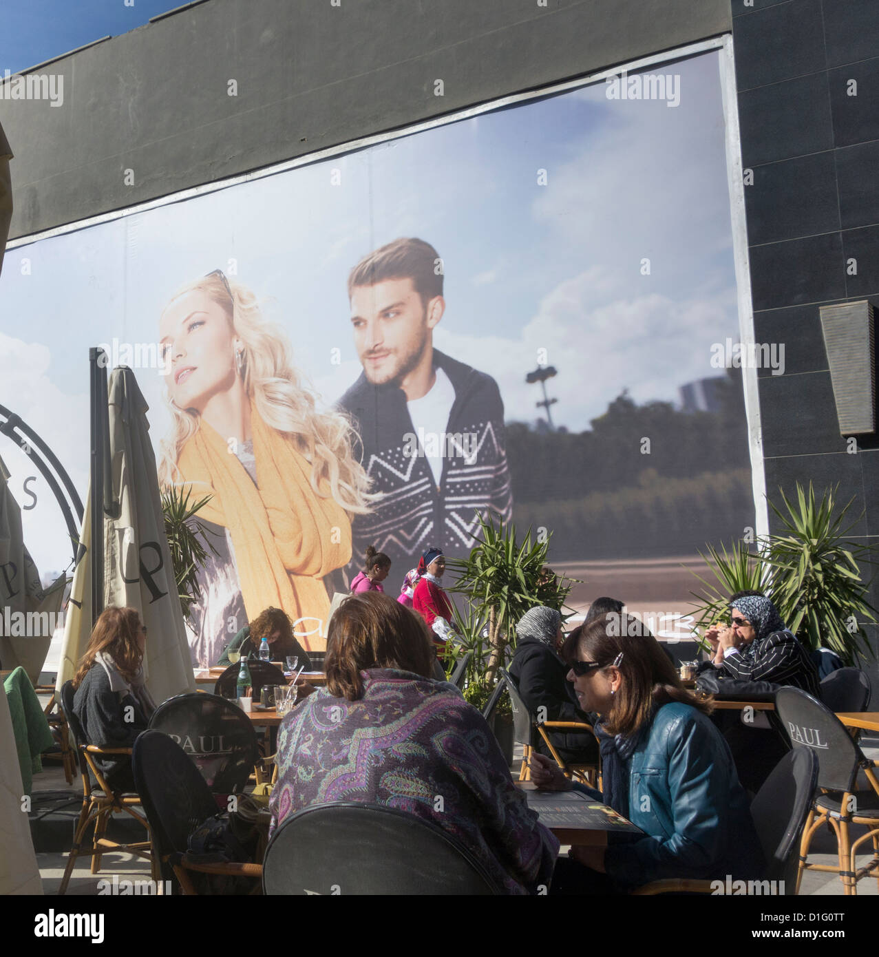 customers sitting outdoors at Paul, restaurant and patisserie, Downtown