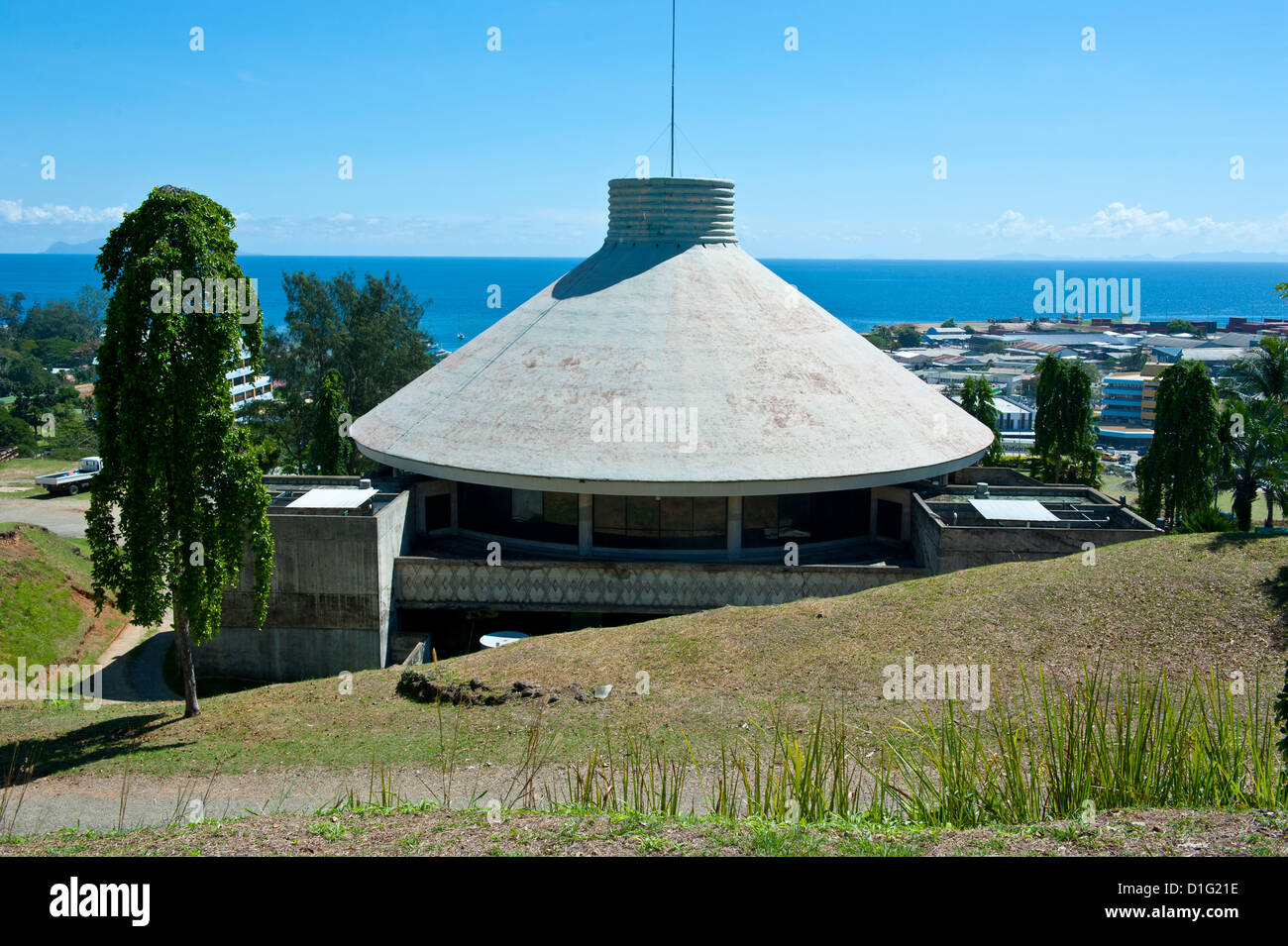 The National Parliament, Honiara, capital of the Salomon Islands, Pacific Stock Photo