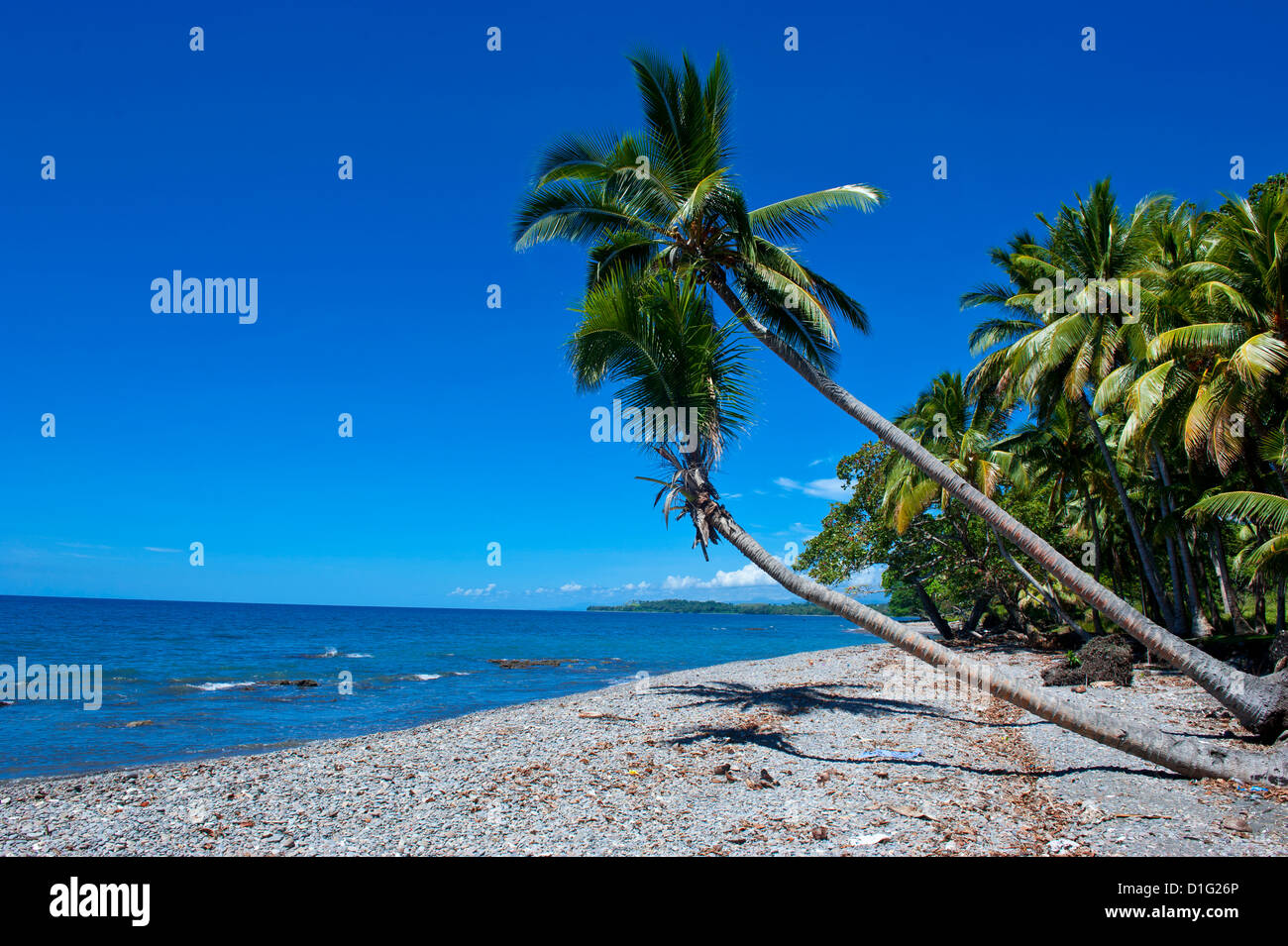 Beach on Savo Island, Savo, Solomon Islands, Pacific Stock Photo